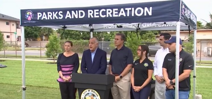 Autoridades inician campaña para reforestar parques de Hialeah