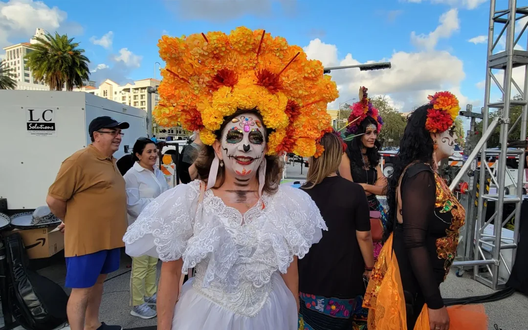 Miami se llenó de esqueletos, catrinas y mariachis por el Día de Muertos