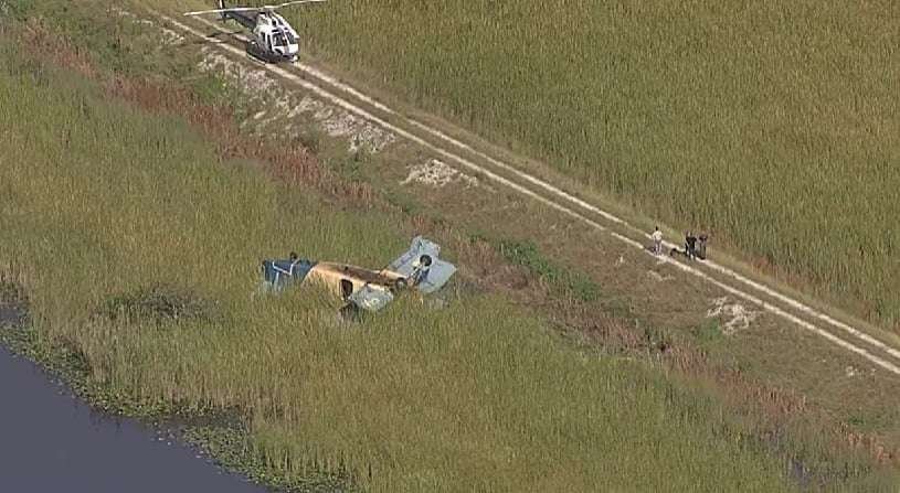 Cayó avioneta en los Everglades de Miami-Dade