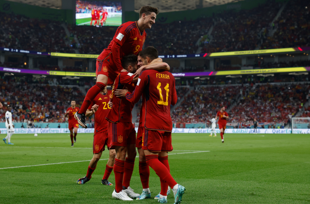 España arrasó 7-0 a Costa Rica