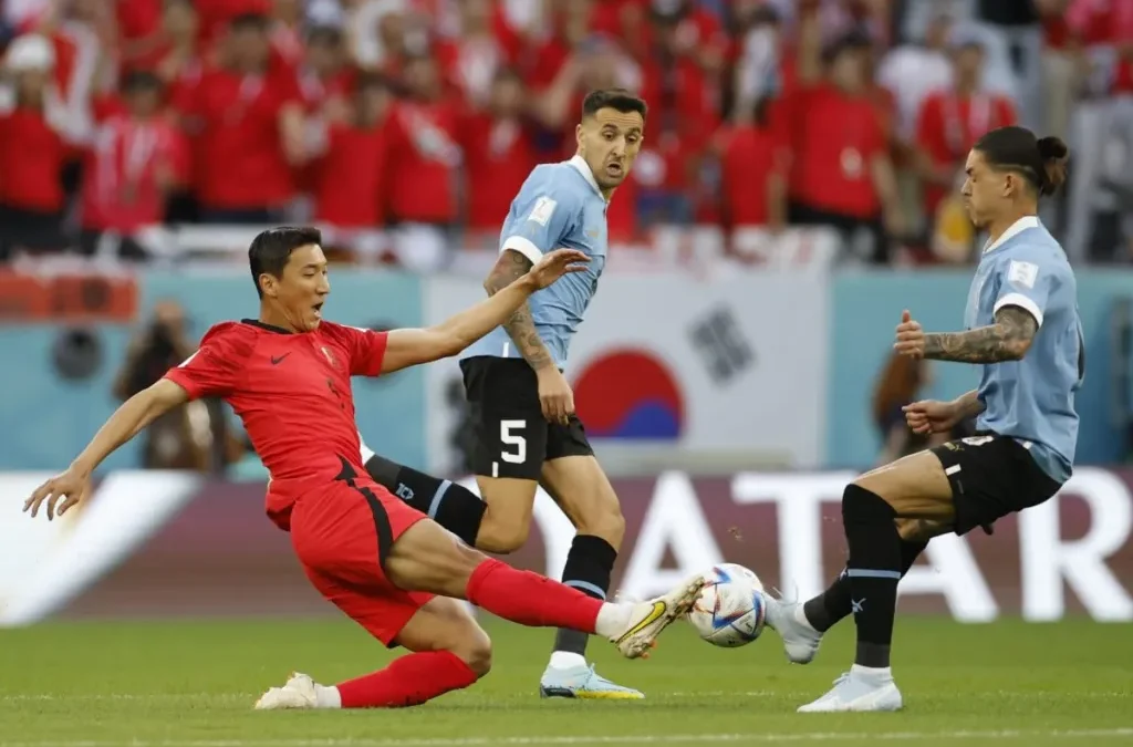 Uruguay y Corea del Sur empatados sin goles