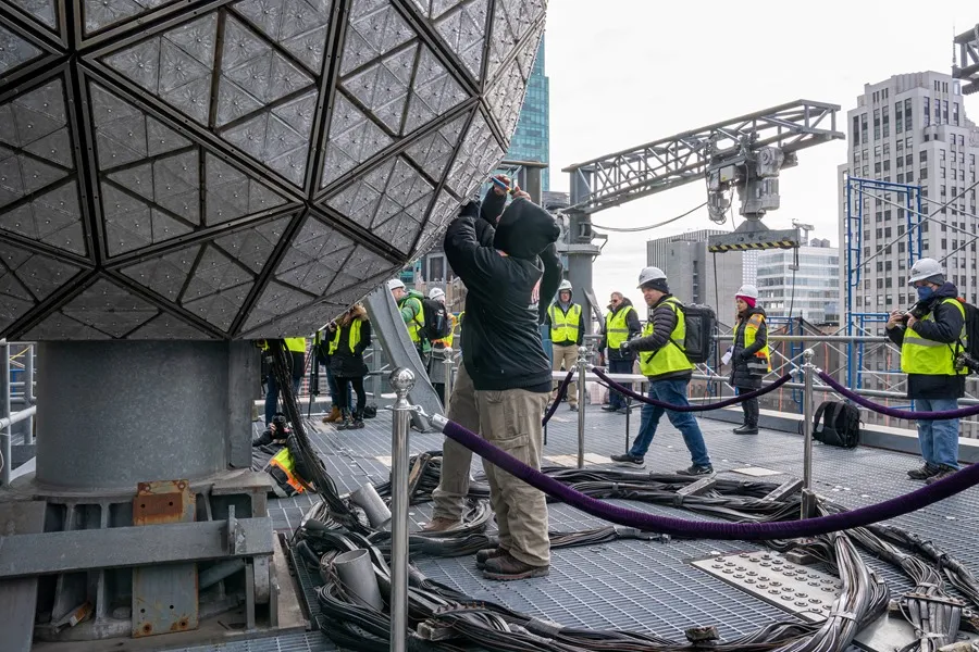 Bola del Times Square está lista para marcar la entrada de 2023