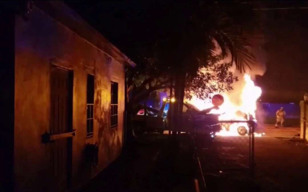 Murió conductor tras accidente con un poste eléctrico