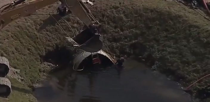 Murió trabajador atrapado en desagüe pluvial