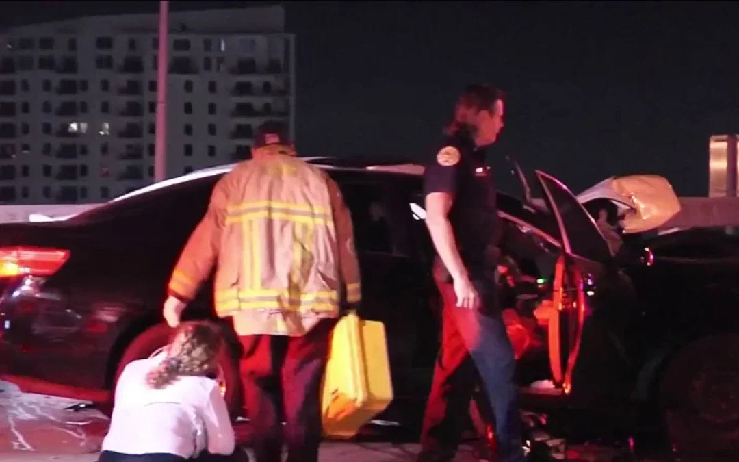 Choque en la autopista I-95 en Miami deja herido en condición crítica
