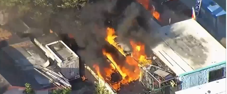 Fuerte incendio dejó heridos en el noroeste de Miami Dade