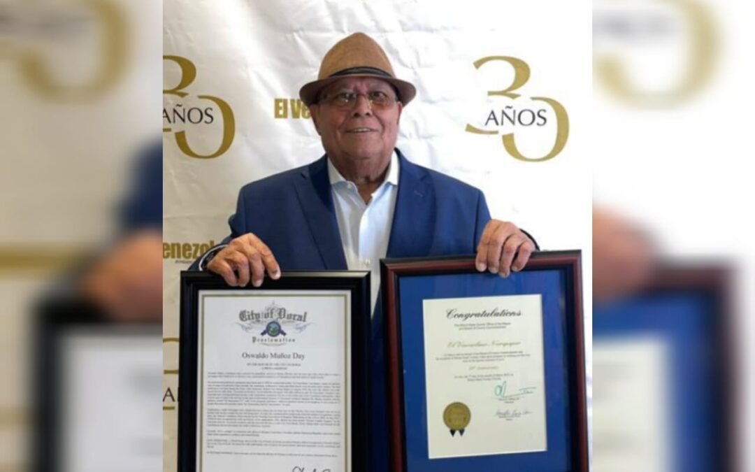 Alcaldía de Doral decretó el 7 de marzo: Día de Oswaldo Muñoz