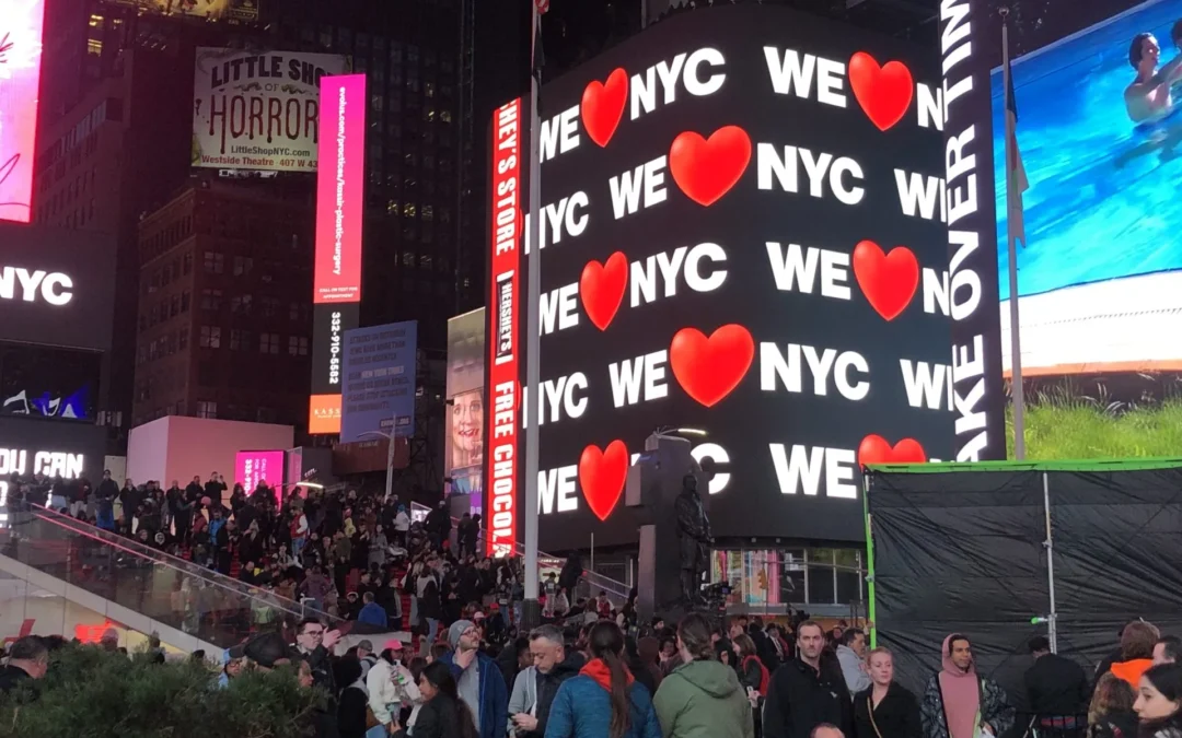 Nueva York pasa del icónico “I ♥ NY” a su nuevo logo pospandemia: “We ♥ NYC”