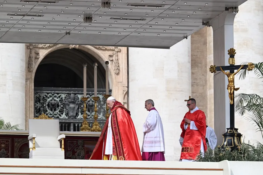El papa Francisco reapareció en Domingo de Ramos