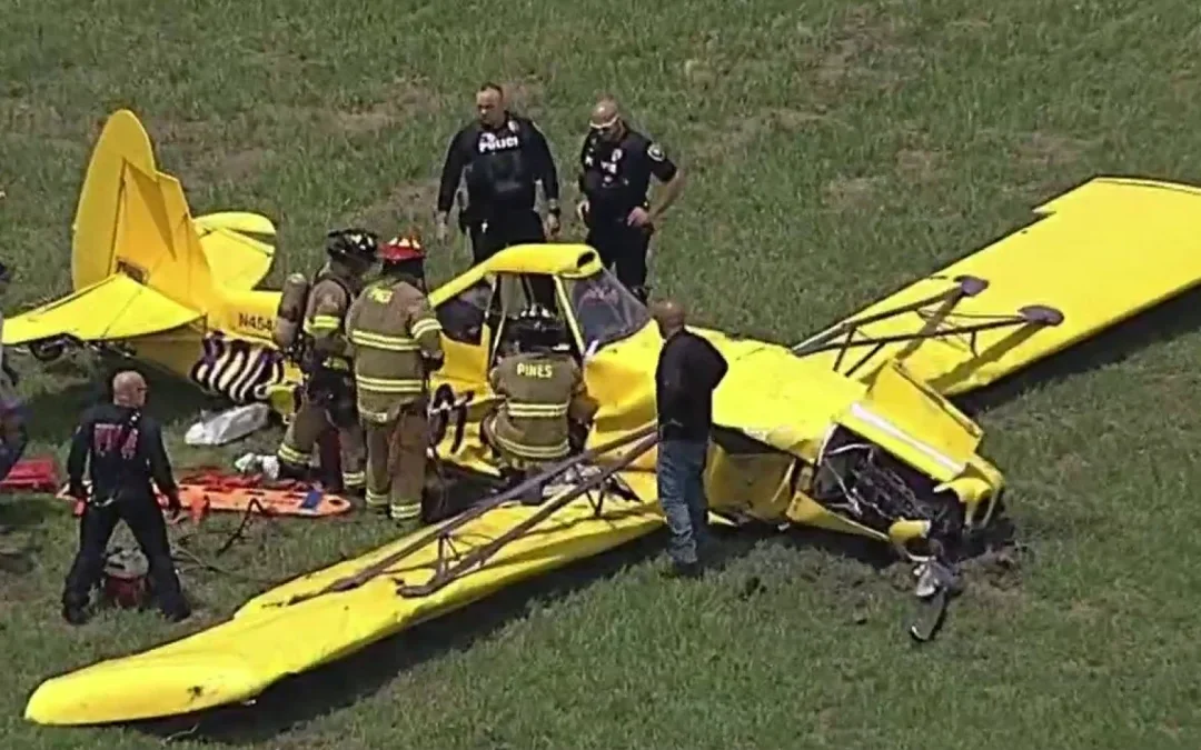 Pequeño avión se estrelló en aeropuerto de Pembroke Pines