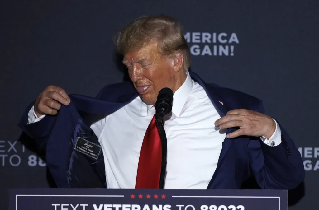 Trump presume sus buenos resultados en los sondeos