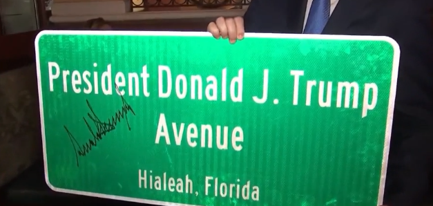 Hialeah nombra a una calle: Donald Trump