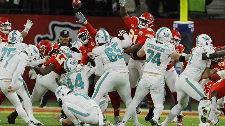 Miami Dolphins pierde contra los campeones Kansas City Chiefs