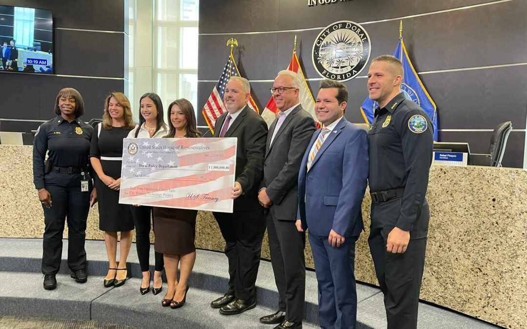 Policía de Doral recibe un Grant Federal de un millón de dólares