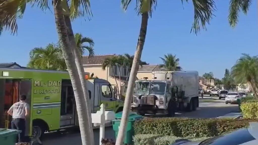 Hallan cuerpo dentro de un contenedor de basura en vecindario de Miami