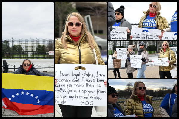 Activistas de DDHH protestaron en Washington por casos de asilo olvidados