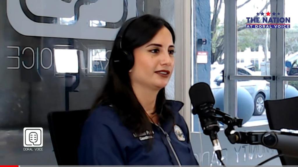 Concejal Maureen Porras participó en programa THE NATION de Doral Voice