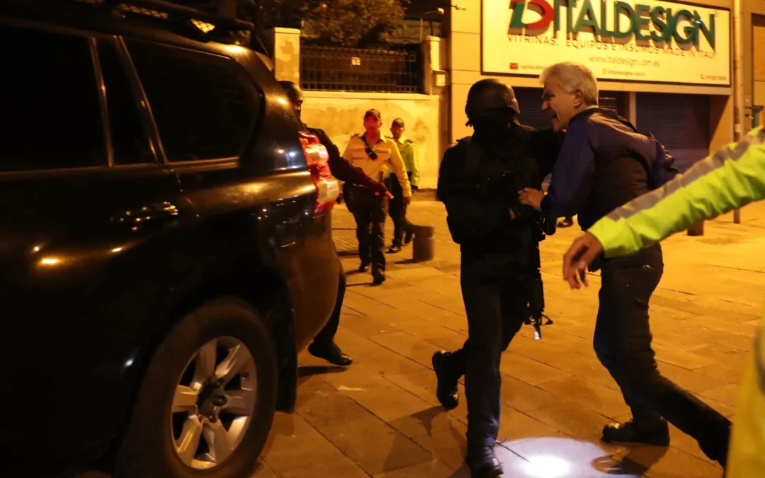 Ecuador irrumpió embajada de México y detuvo al exvicepresidente Glas