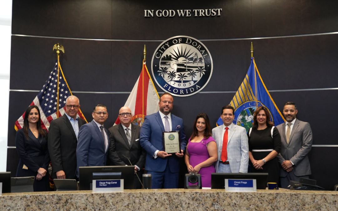 Golden Trust Insurance recibió “Keep Doral Beautiful Award”