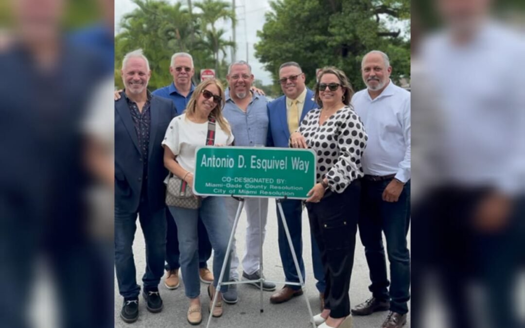 Ciudad de Miami reconoció legado de Antonio D. Esquivel con calle a su nombre