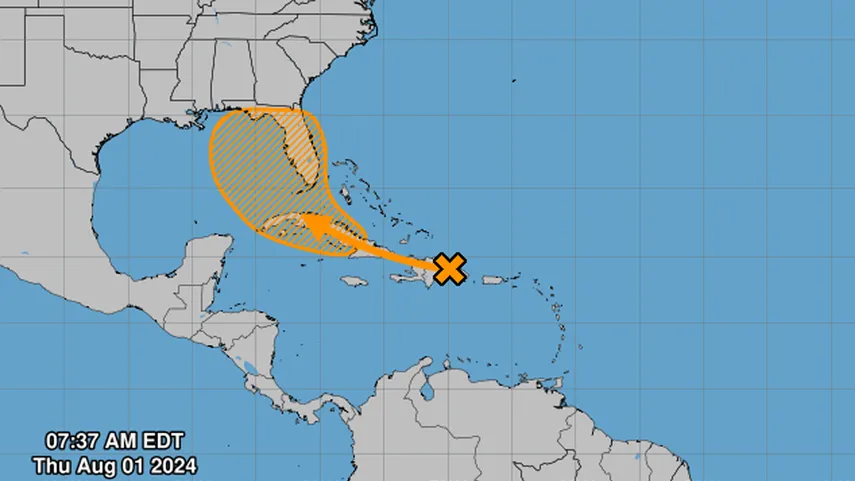 Florida bajo alerta por posible depresión tropical en el Caribe