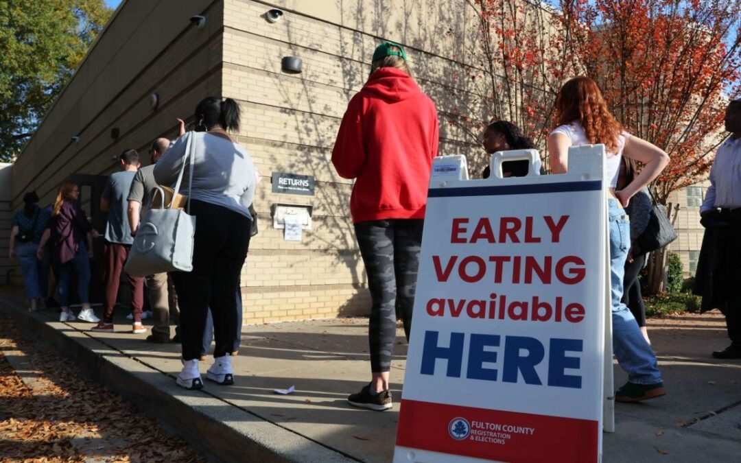 Georgia registró un récord de votos anticipados