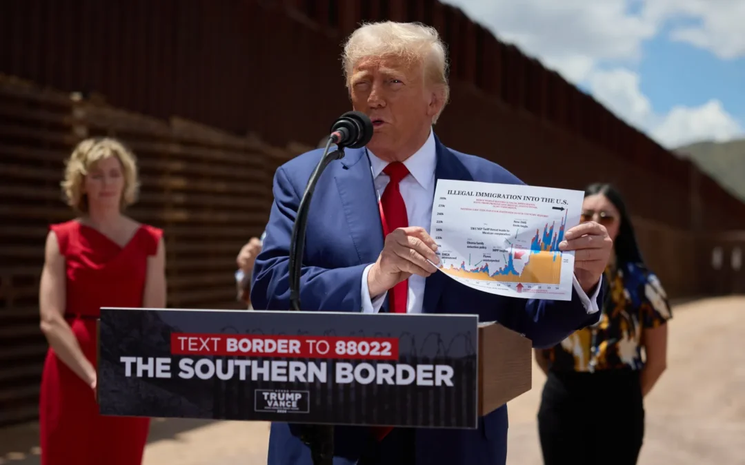 Trump anunció que su prioridad será asegurar la frontera