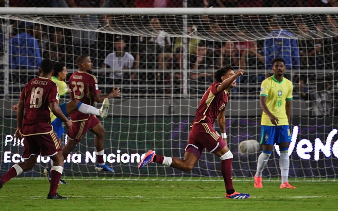 Venezuela sorprende al empatar contra Brasil